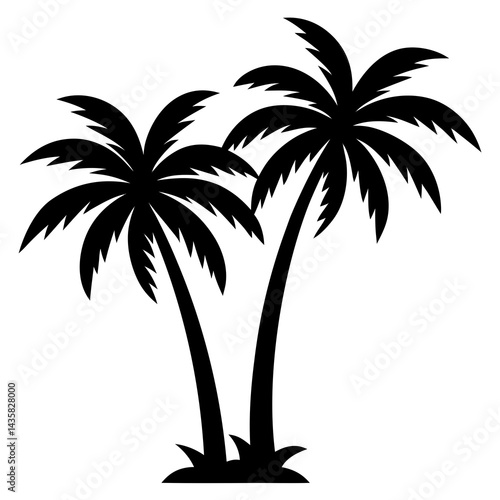 palm trees silhouettes