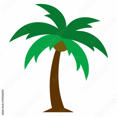 palm tree vector illustration on white background