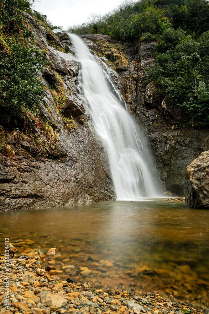 Obraz premium Ağaran Waterfall is a waterfall located in Çayeli district of Rize province. Its source is Sairler Creek.