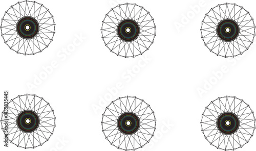 The eye of the world design features a vector circle with a sun-like floral ornament as a global icon