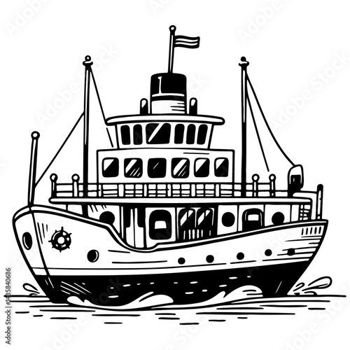 Fishing Boat Illustration.