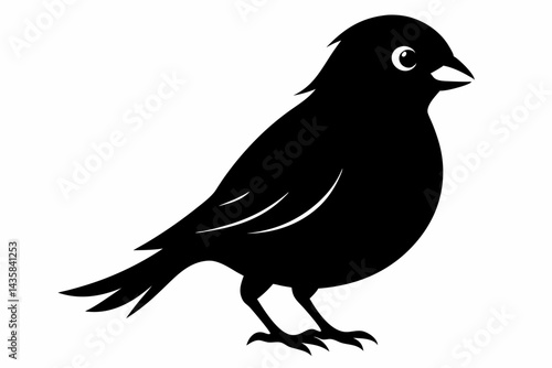 canary sihouette black vector