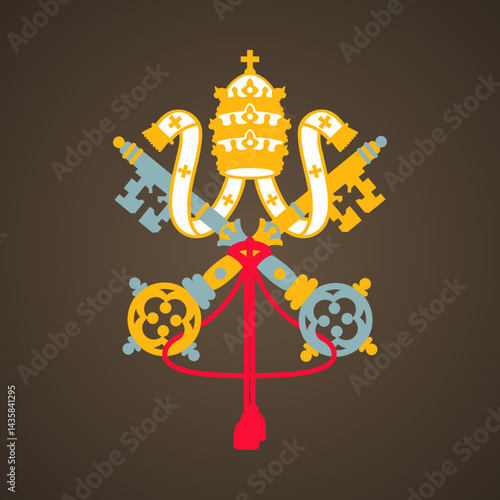 Symbol from the flag of Vatican City