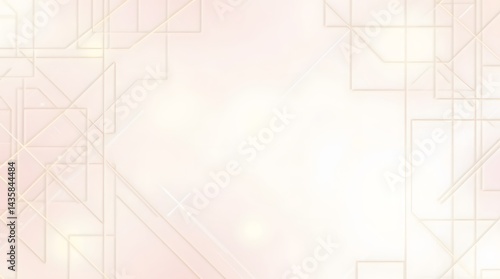 Obraz na płótnie Elegant art deco background with geometric lines and soft pastel colors. Perfect for adding a touch of vintage glamour to your designs. w salonie