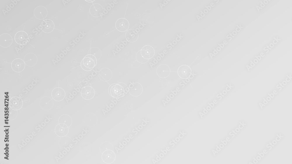 White Modern Connected Circles, Dots and Lines Background Loop – Clean Minimal Design, Presentation Backdrop, Light Geometric Texture, Elegant Corporate Backdrop, Futuristic Motion Style White Modern Connected Circles, Dots and Lines Background Loop – Clean Minimal Design, Presentation Backdrop, Light Geometric Texture, Elegant Corporate Backdrop, Futuristic Motion Style