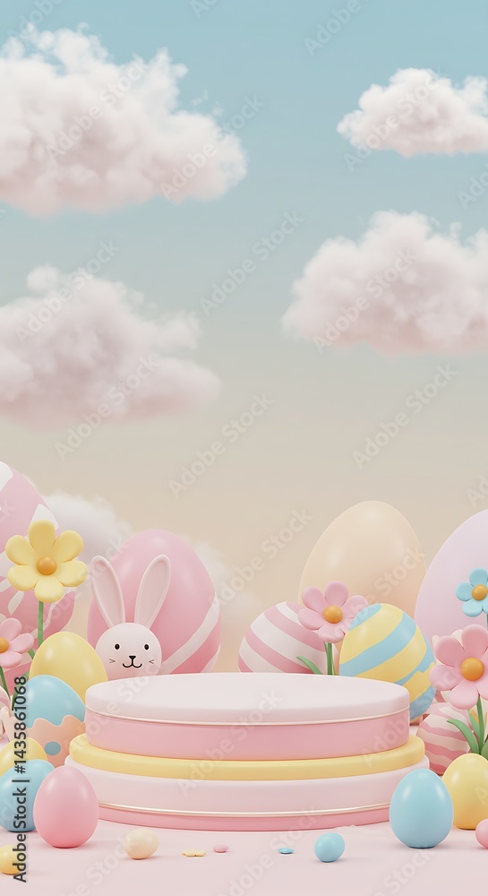Pastel Easter Dreamland AI Generated Pastel Easter Dreamland AI Generated