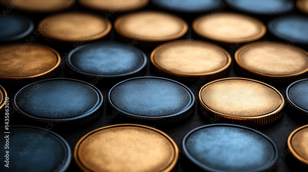 Close-up of many coins Close-up of many coins