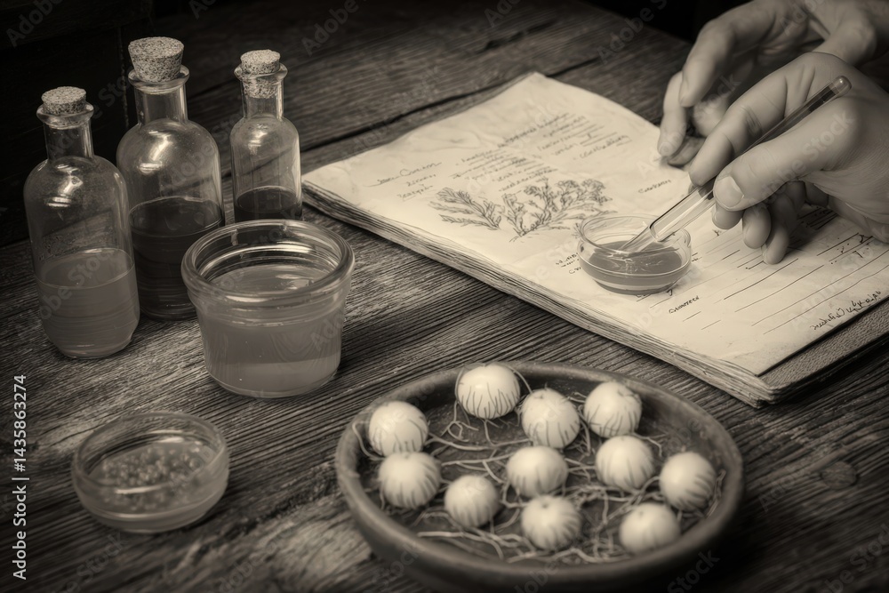 Experimenting with Natural Extracts and Herbal Recipes in Laboratory
