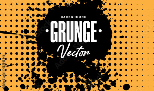yellow abstract dirty grunge Ink Splatter rough texture Background templates Design