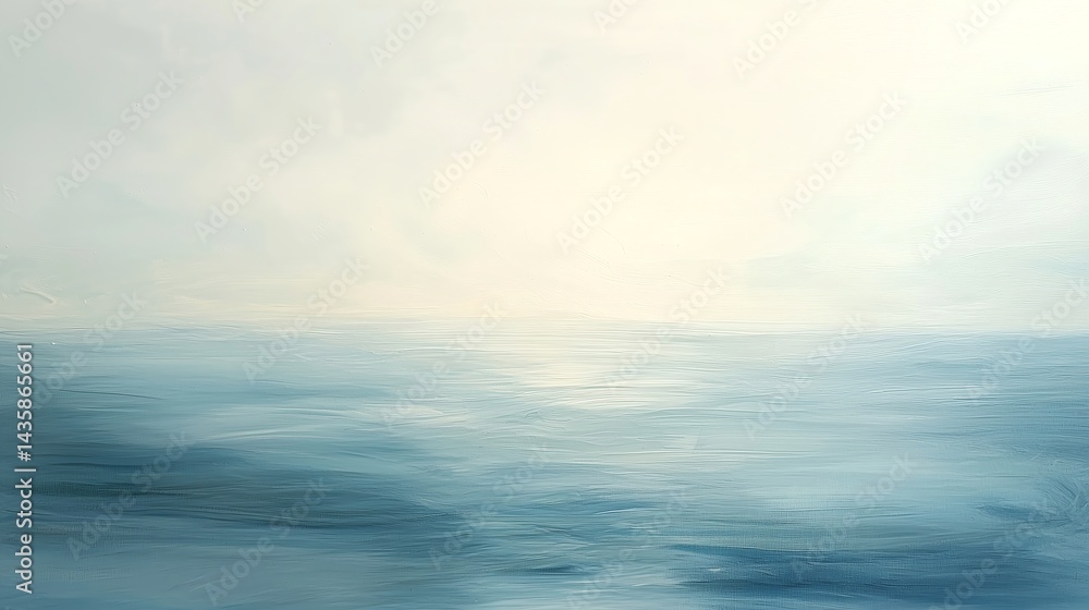 Obraz premium Gentle tide disappearing into light