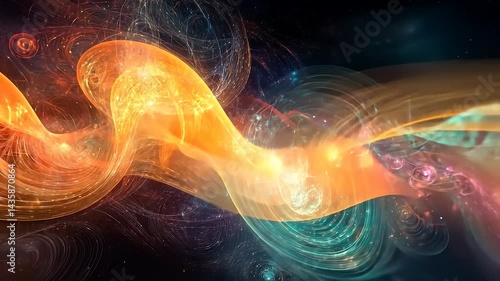 Wallpaper Mural Abstract Energy Flow: A Mesmerizing Visual Journey Through Cosmic Depths Torontodigital.ca