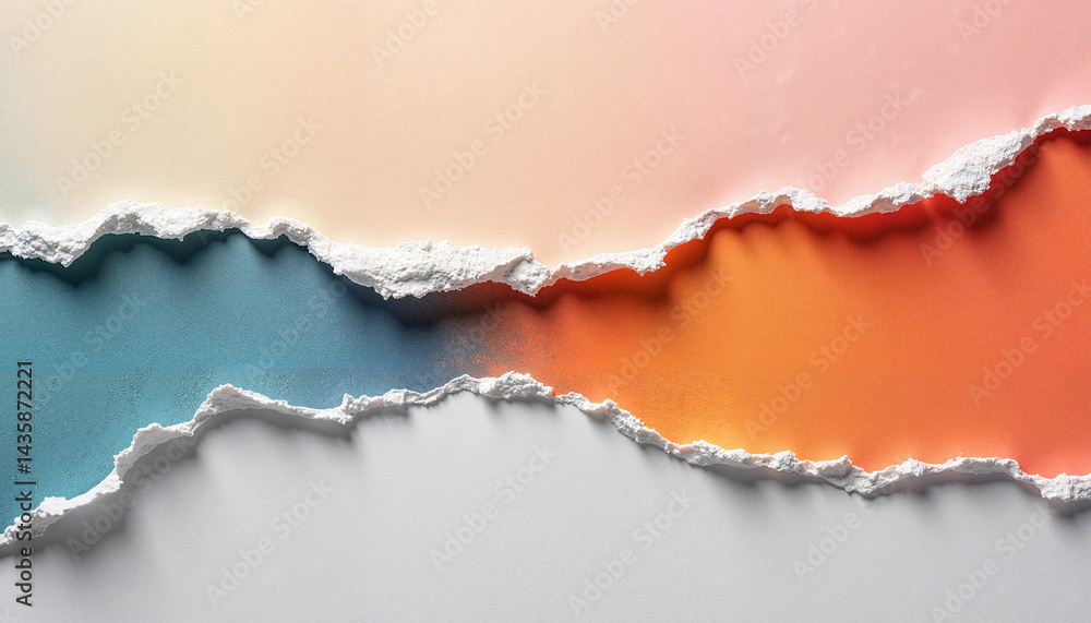 Torn Paper Effect in Soft Colors for Black Friday Promotions