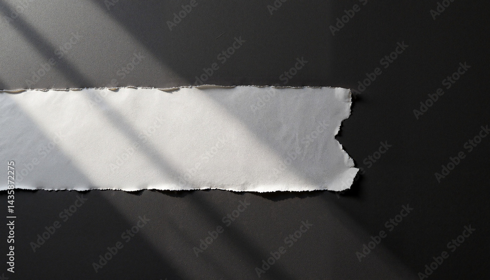 Torn Paper Effect for Black Friday on Dark Background