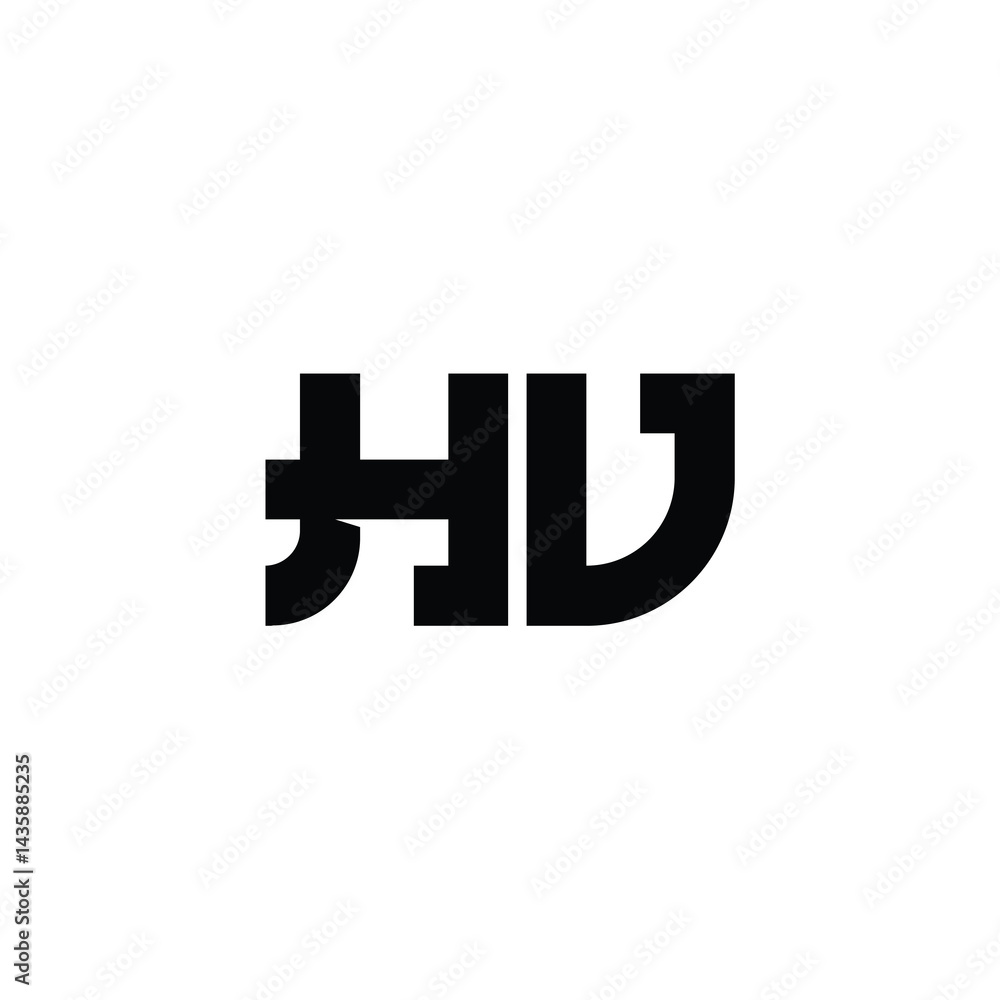HV monogram logo design letter text name symbol monochrome logotype alphabet character simple logo HV monogram logo design letter text name symbol monochrome logotype alphabet character simple logo