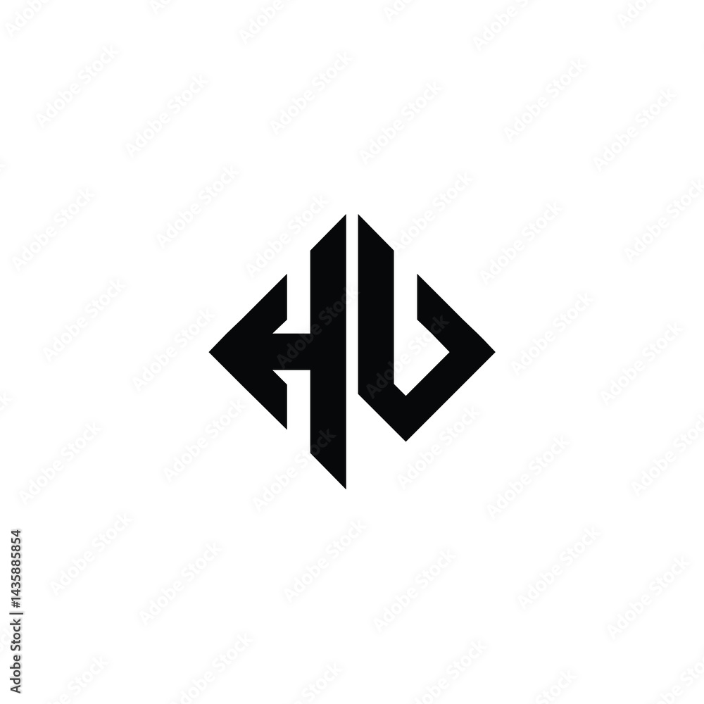 HV monogram logo design letter text name symbol monochrome logotype alphabet character simple logo HV monogram logo design letter text name symbol monochrome logotype alphabet character simple logo
