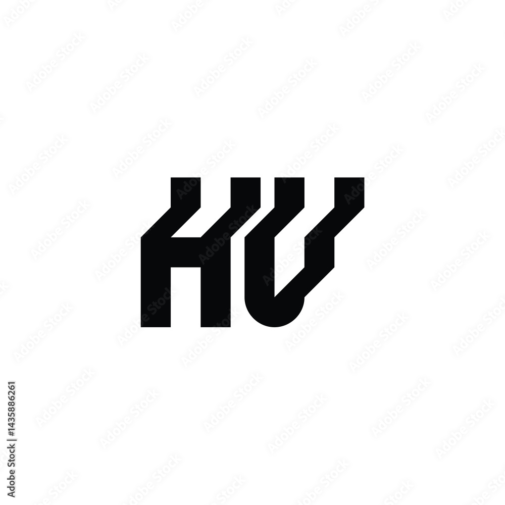HV monogram logo design letter text name symbol monochrome logotype alphabet character simple logo HV monogram logo design letter text name symbol monochrome logotype alphabet character simple logo