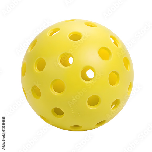 Pickleball ball isolated on a transparent background PNG