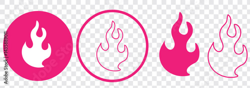 Fire icon vector. fire sign and symbol