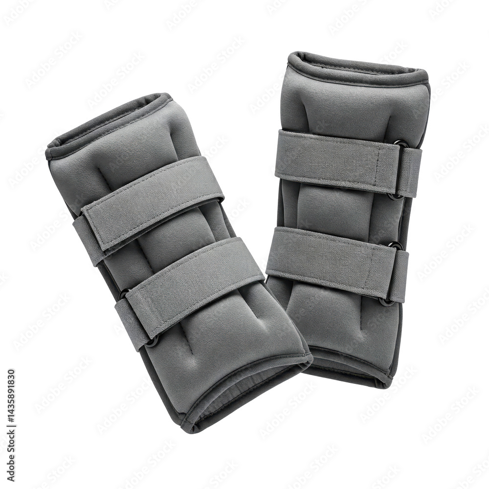 Naklejka premium gray adjustable ankle weights