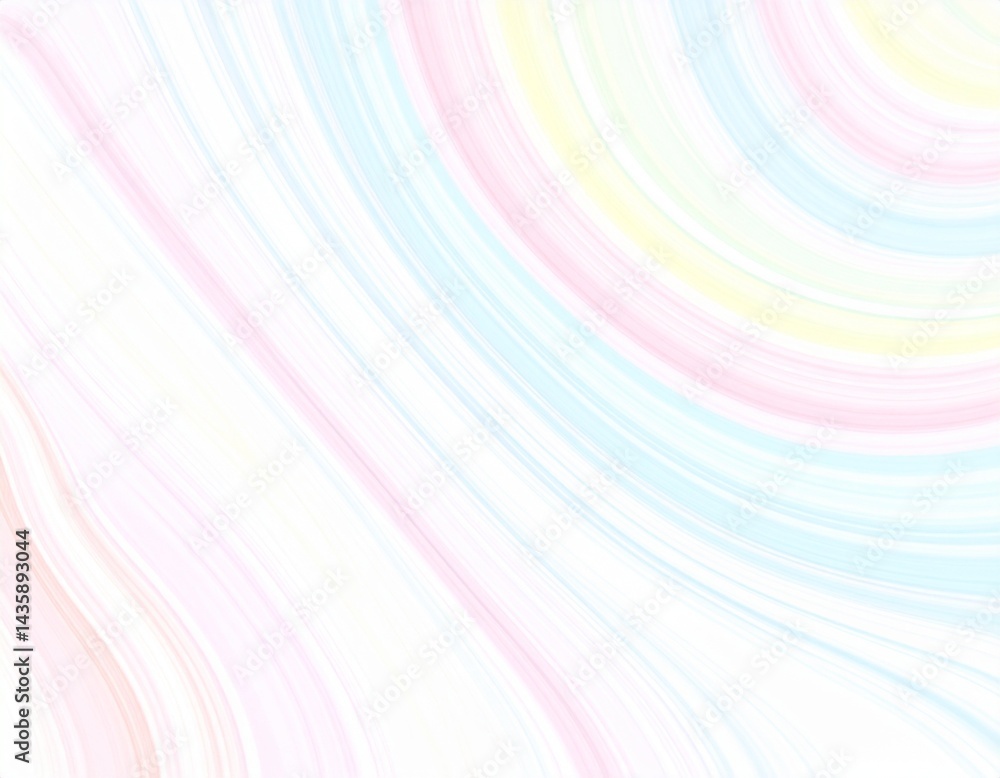 Fototapeta premium Abstract pastel background with curved lines for spring and Easter design