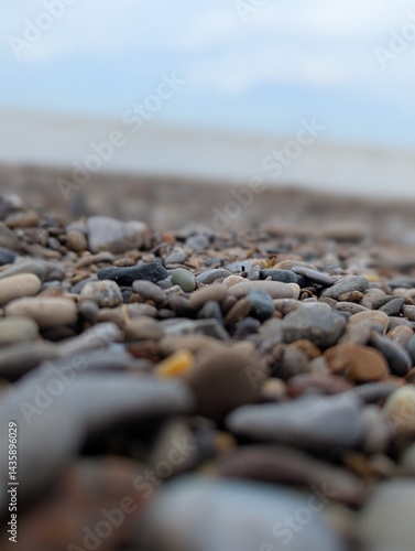 stones on the Lake with Soft Blur in Background