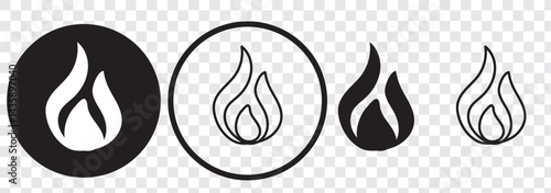 Fire icon vector. fire sign and symbol