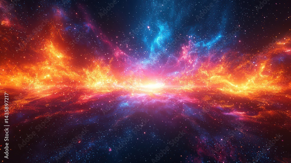 Naklejka premium Dynamic abstract digital aura background with vibrant glow jpeg background image