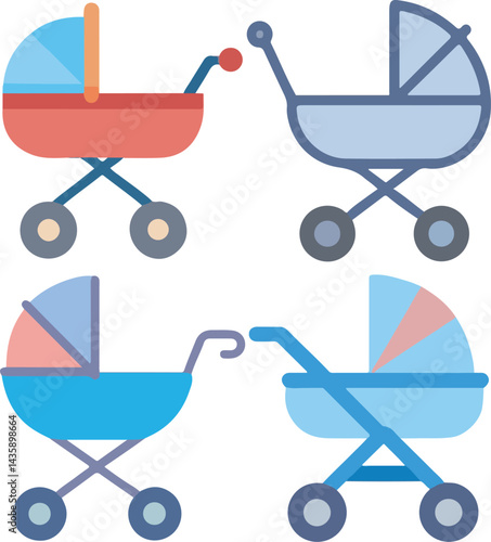 baby carriage vector illustration