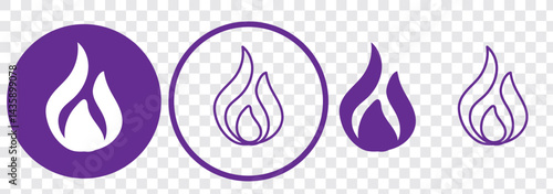 Fire icon vector. fire sign and symbol