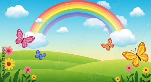 Rainbow's Embrace AI Generated