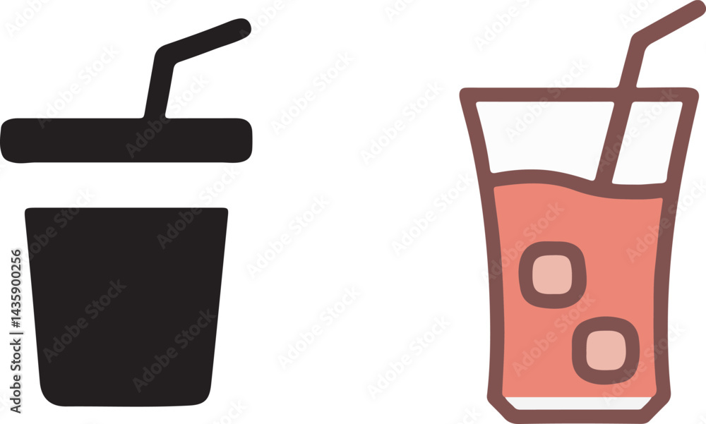 glass of soda glass of soda