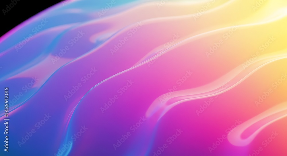 Obraz premium Chromatic Flow AI Generated