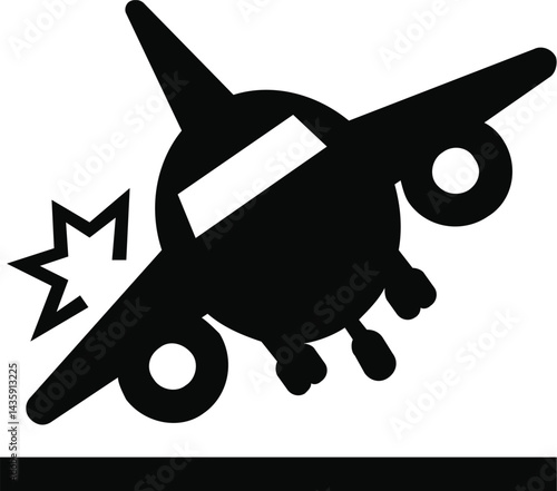 Safe Flight Icon . Air travel insurance icon