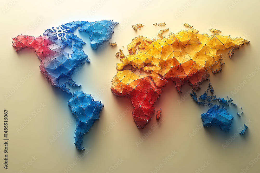 Low-Poly World Map