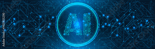 Computer motherboard pattern, circuit board background. Vector intricate circuitry motif with soldered connections and electronic components, creating dynamic and interconnected design, AI concept