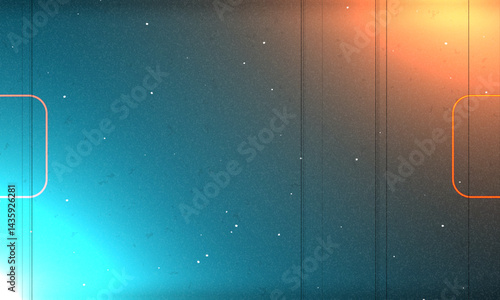 Old film light leaks texture with scratches, noise, iridescent light. Rainbow lens flare effect, camera film filter with bokeh, dust, grain. Distressed retro movie, photo burn effect. 3D vector