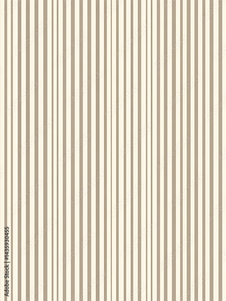 Obraz premium Elegant Vertical Stripe Pattern in Cream and Tan Tones, Seamless Design