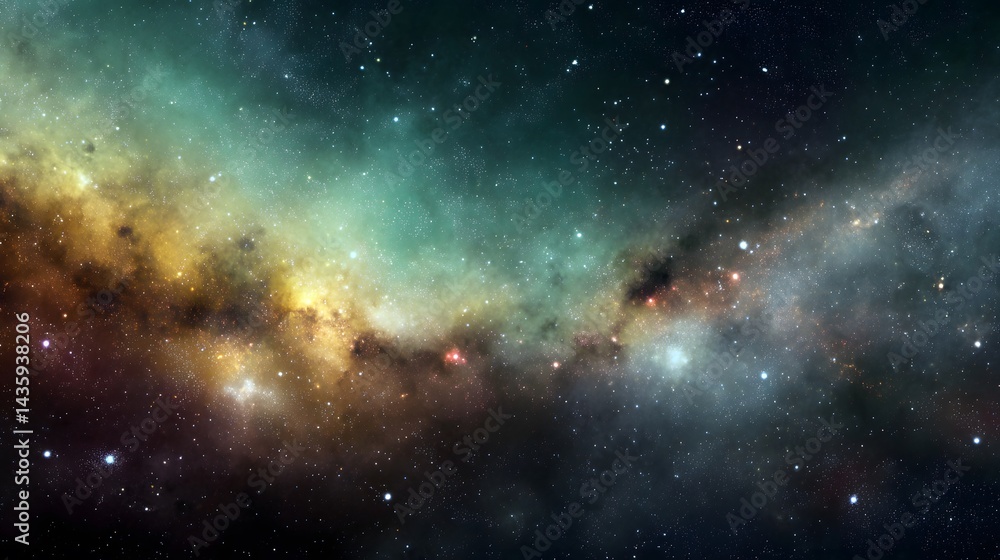 Obraz premium Space background with color.