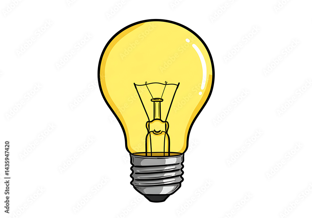 Pixel Art Light Bulb: Bright Idea Illustration Pixel Art Light Bulb: Bright Idea Illustration