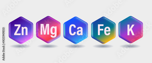 zinc, calcium, magnesium, potassium, iron - the main microelements (minerals) for human health. Nutrients