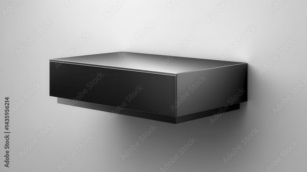Single black rectangle isolated, studio shot, clean background - minimalism minimalistic geometric Single black rectangle isolated, studio shot, clean background - minimalism minimalistic geometric