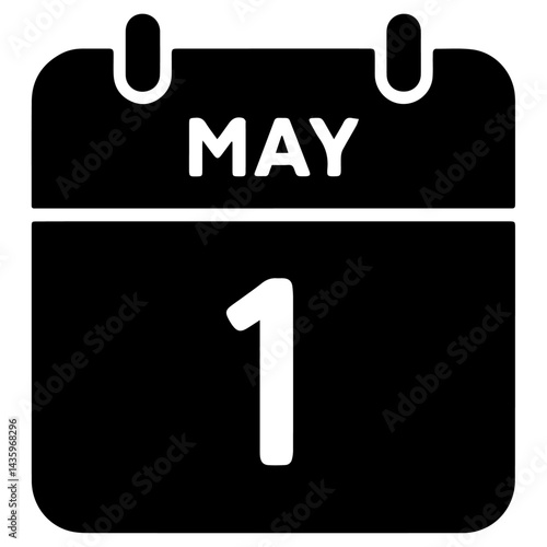 Calendar with May 1 marked.ai