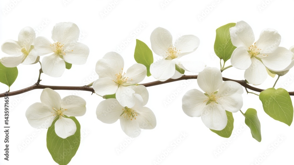 Naklejka premium Delicate Spring Blossom Branch
