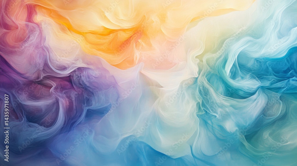 Abstract Colorful Swirls and Pastel Waves Background Abstract Colorful Swirls and Pastel Waves Background