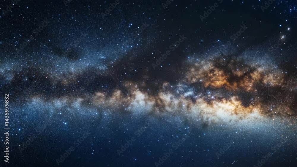 Dramatic panoramic view of the Milky Way galaxy, showcasing vibrant stars and interstellar dust clouds for celestial exploration and cosmic wonder. Dramatic panoramic view of the Milky Way galaxy, showcasing vibrant stars and interstellar dust clouds for celestial exploration and cosmic wonder.