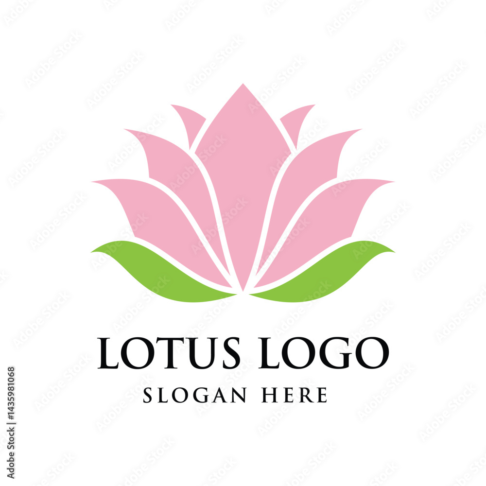 Lotus Logo Graphic Design Vector Lotus Logo Graphic Design Vector