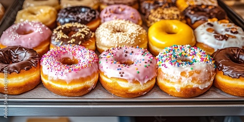 Wallpaper Mural Assorted Donuts with Different Toppings and Frosting Torontodigital.ca