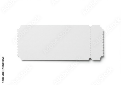 Simple blank ticket mockup for event or admission