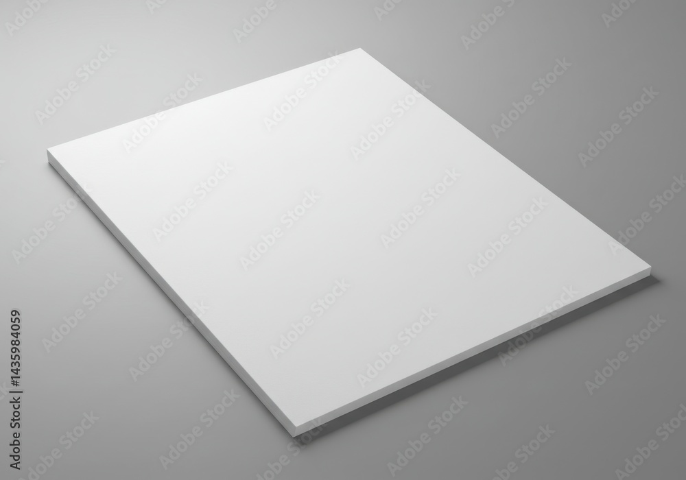Blank sheets of paper mockup on gray background Blank sheets of paper mockup on gray background