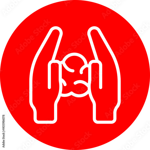 Mold Vector Line White Circle Red